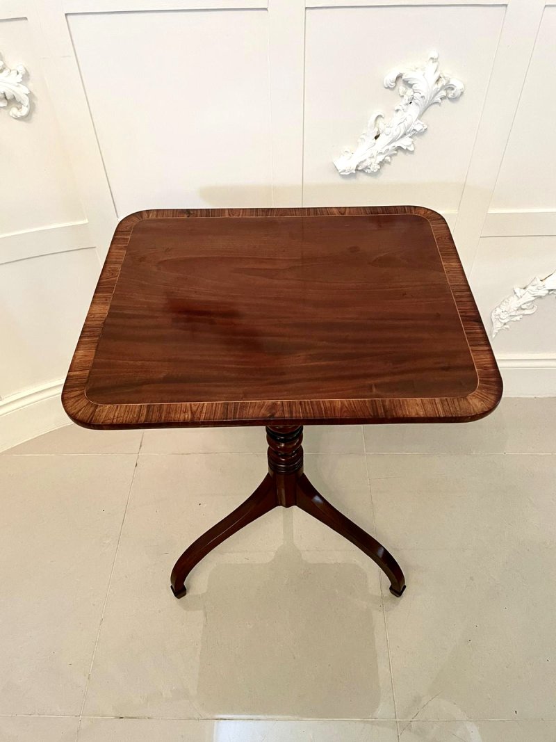 Antique George III Quality Mahogany Lamp Table - Image 2